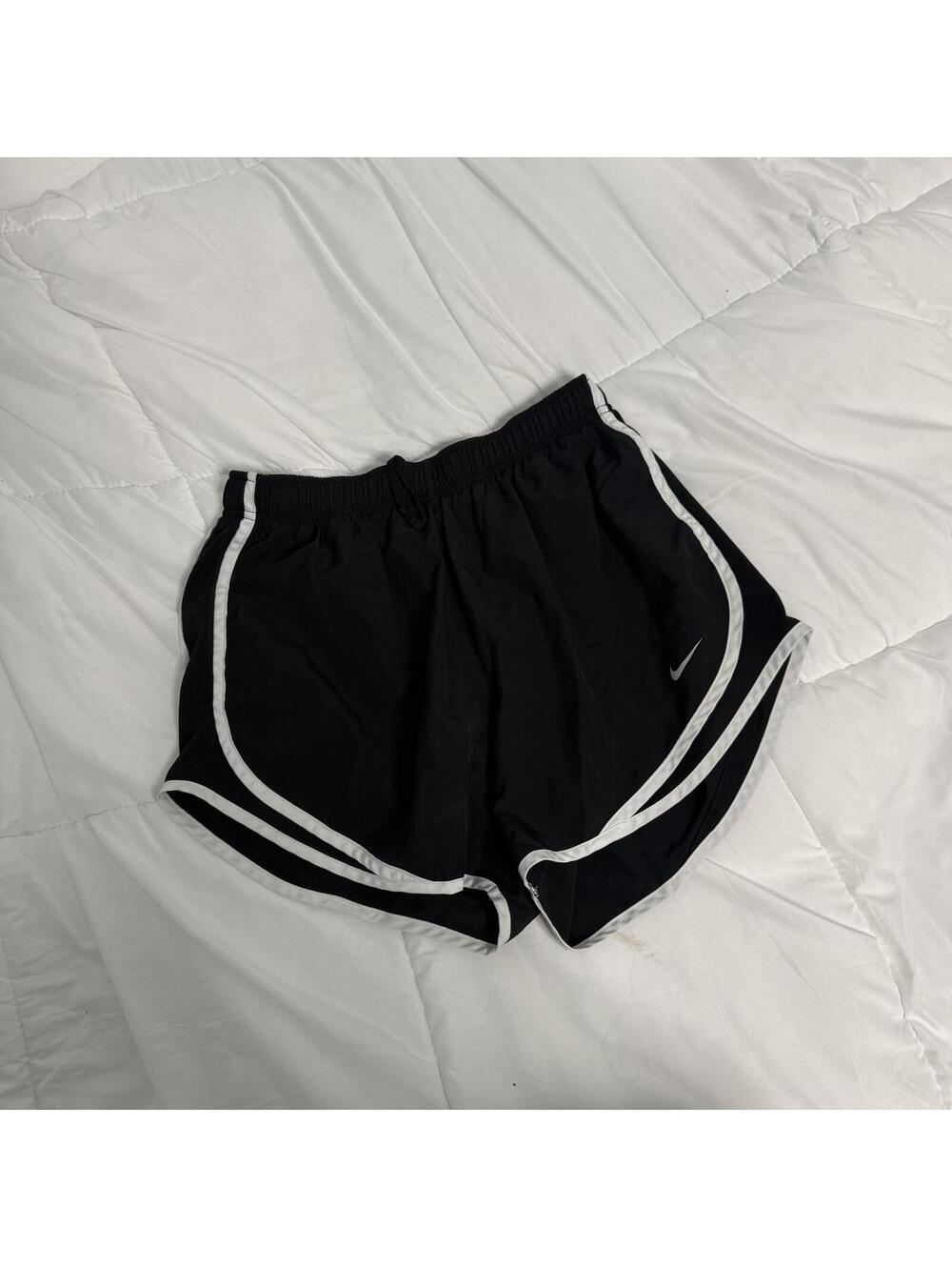 black track shorts nike large